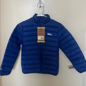 Eddie Bauer Youth Black Down Packable Jacket NWT Size M 7/8